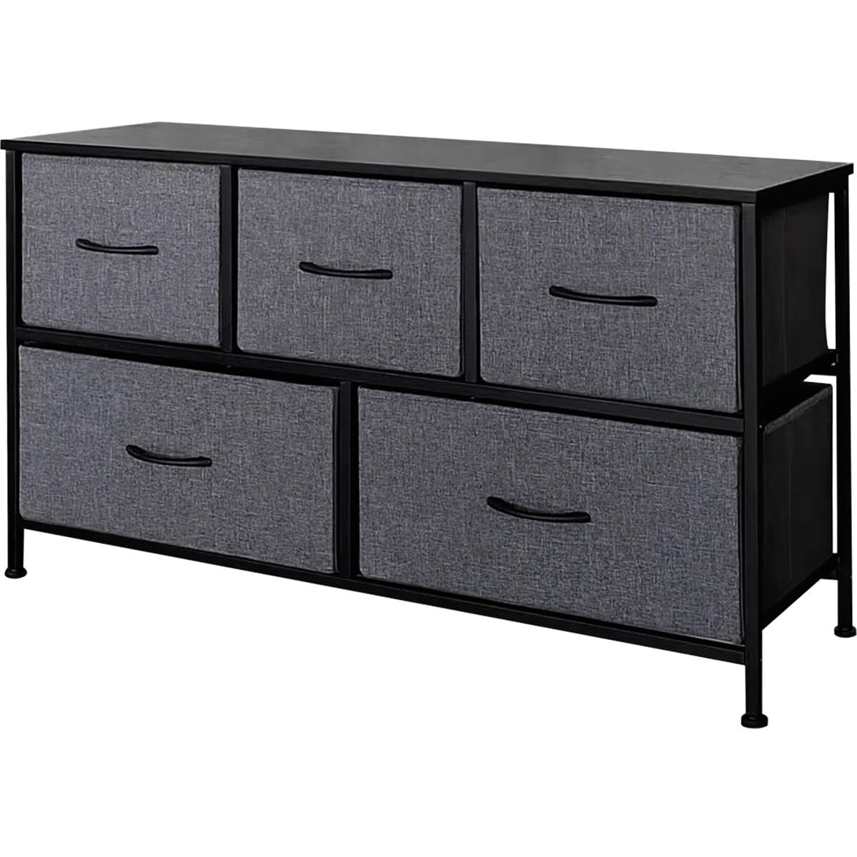 Amazon｜ニトリ 軽量 ローチェスト JH001 幅100cm グレー/ブラック