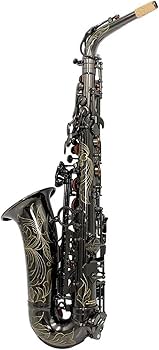 Amazon | サックス サックス大人の一般的なサックス黒ニッケルメッキ