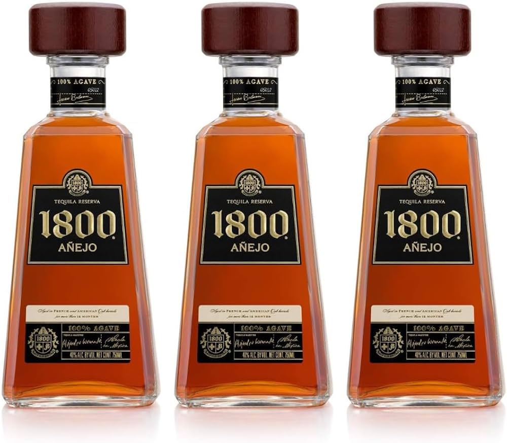 Amazon.co.jp: テキーラ クエルボ 1800 アネホ 40度 750ml 3本セット