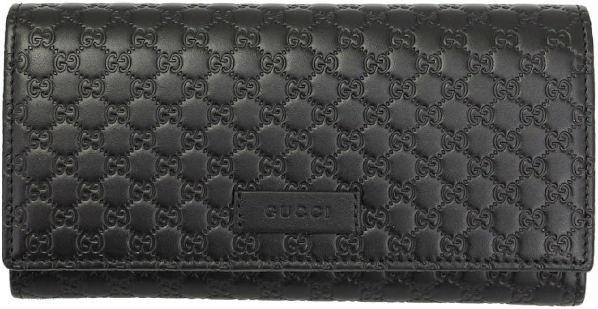 Amazon | [グッチ] 二つ折り長財布 マイクロ シマ ブラック 449396