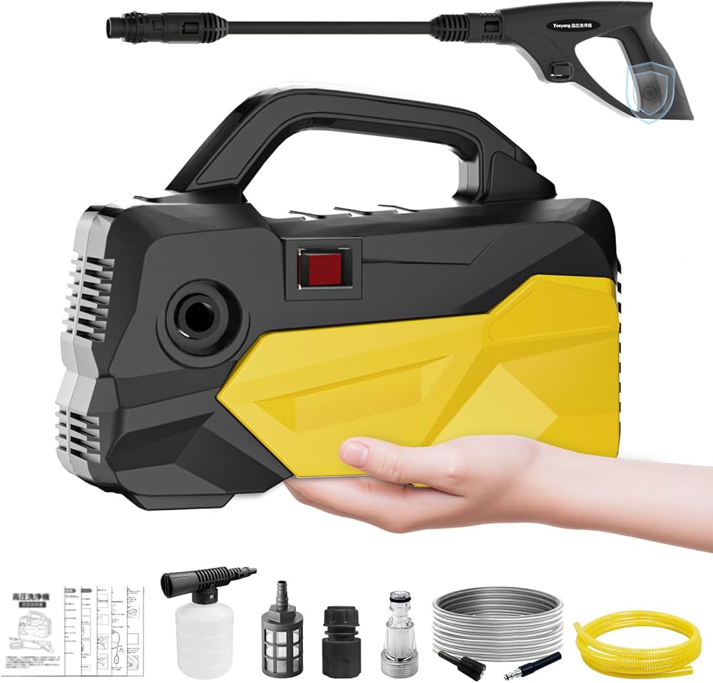 Amazon | 高圧洗浄機【A4用紙サイズ・超軽量2.85kg・2026年新登場