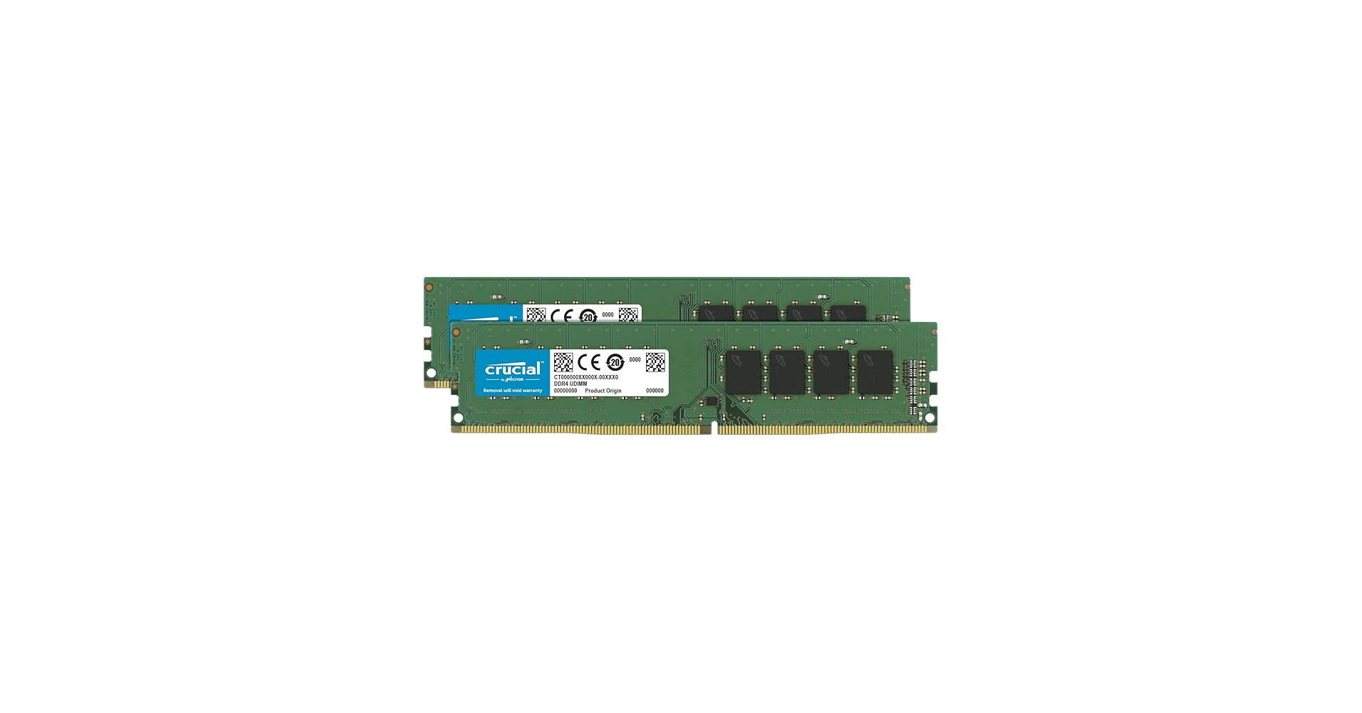 Crucial 32GB Kit (16GBx2), 288-pin DIMM, DDR4 PC4-19200, at Amazon.com