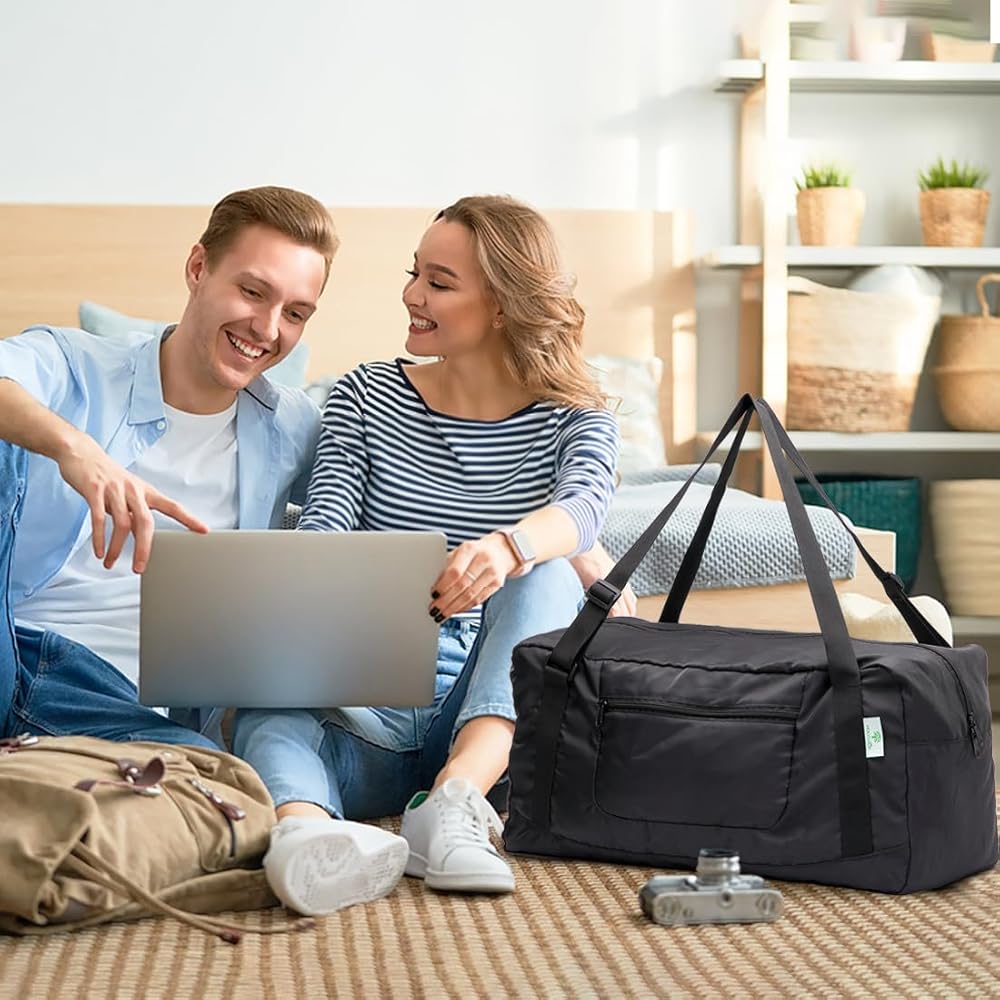 Amazon.com | HOLYLUCK Foldable Travel Duffel Bag For Women & Men