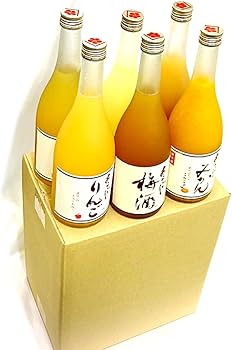 Amazon.co.jp: 梅乃宿 のみくらべ6本セット あらごしゆず・みかん・も