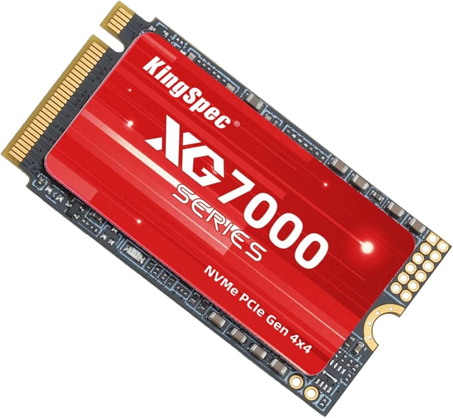 KingSpec 1TB M.2 2242 SSD NVMe PCIe 4.0-7200/6600MB/s Read/Write
