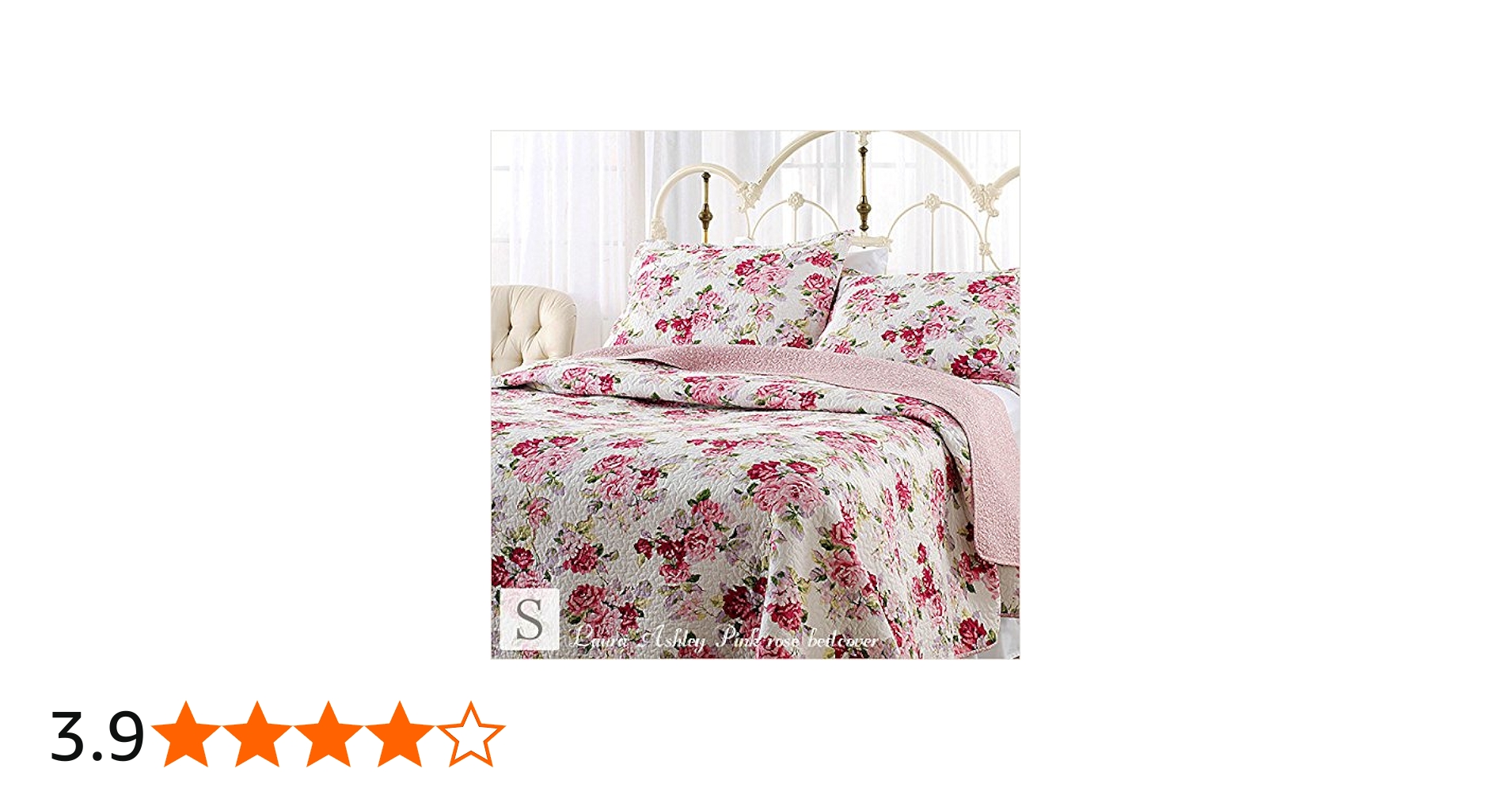 Amazon.co.jp: ローラアシュレイ ベッドカバー ピンクローズ ベッド
