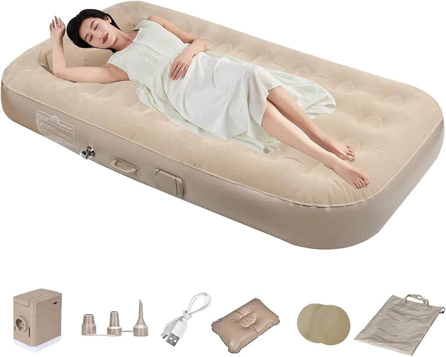 Amazon.co.jp: エアーベッド 電動 シングル エアーマット 191×100×25cm
