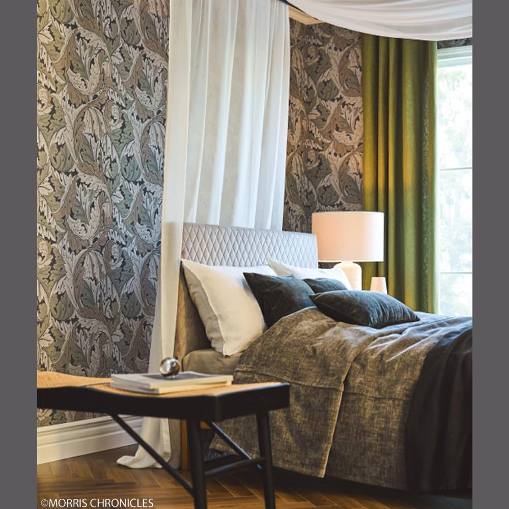 Amazon | 壁紙屋本舗 のり付き 壁紙 ウィリアムモリス クロス