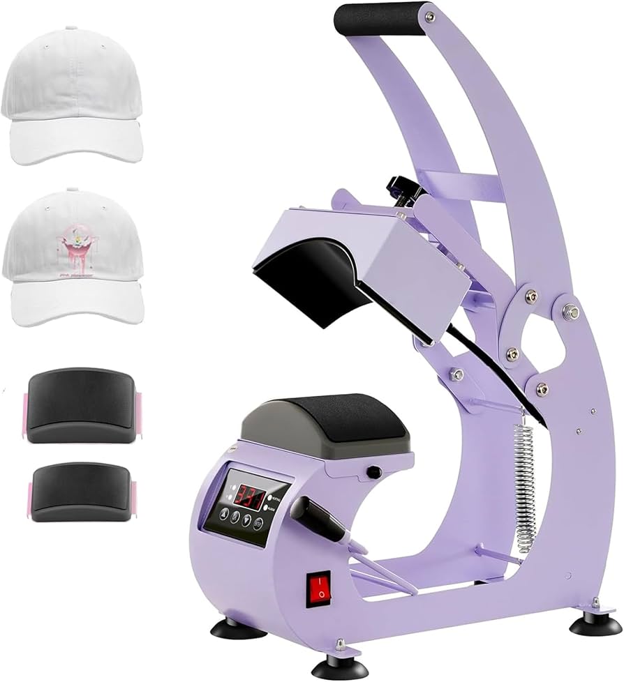 Amazon.co.jp: 帽子プレス 帽子用プレスヒートマシン キャップ用熱転写