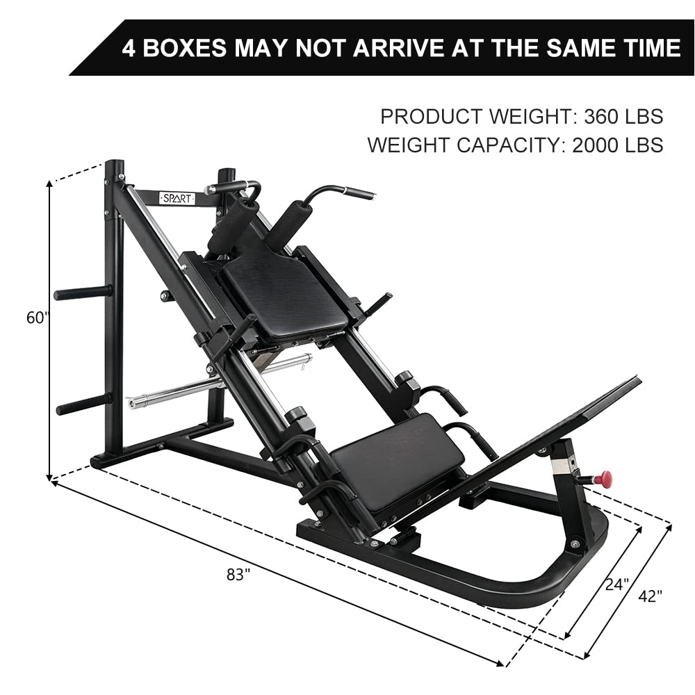 タフスタッフ ハックスクワット/レッグプレスCLH-300 本体のみウェイト