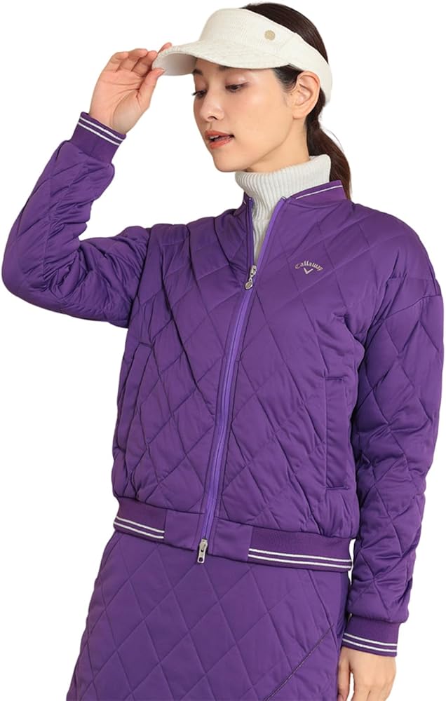 Amazon | [キャロウェイ] レディース 撥水 フルジップ中綿ブルゾン