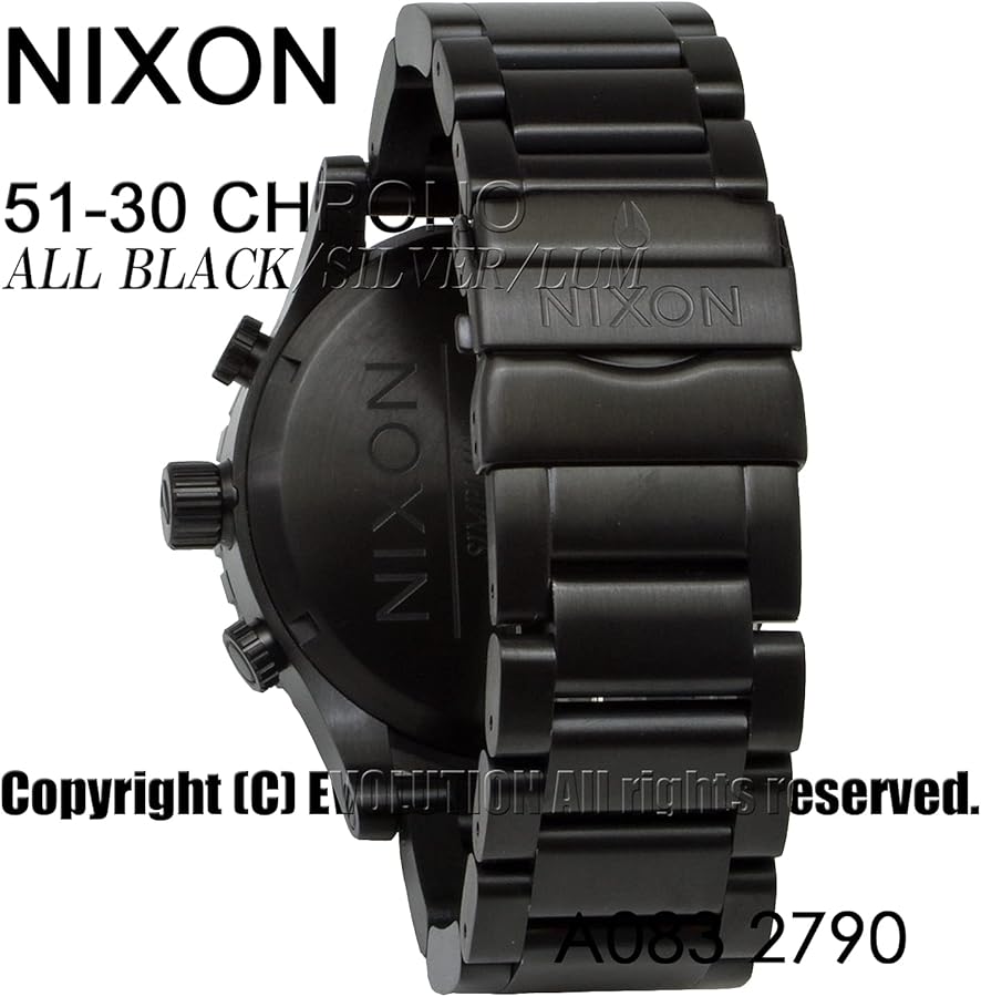 Amazon.co.jp: [ニクソン] NIXON 腕時計 51-30 CHRONO: ALL BLACK
