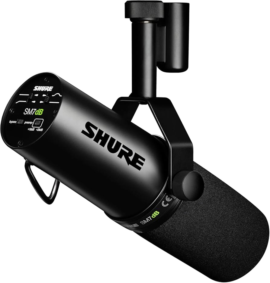 Amazon.co.jp: SHURE ダイナミックマイク SM7dB プリアンプ搭載 【国内
