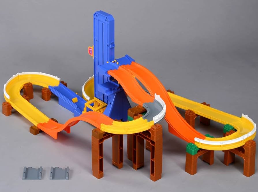 Amazon.co.jp: トミカ トミカシステム 5WAY ダブルリフト どうろセット