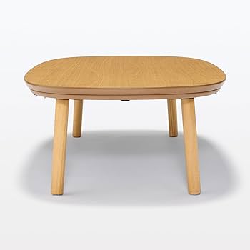 Amazon | 無印良品 楕円こたつ ナチュラル 幅130×奥行75×高さ37cm MJ