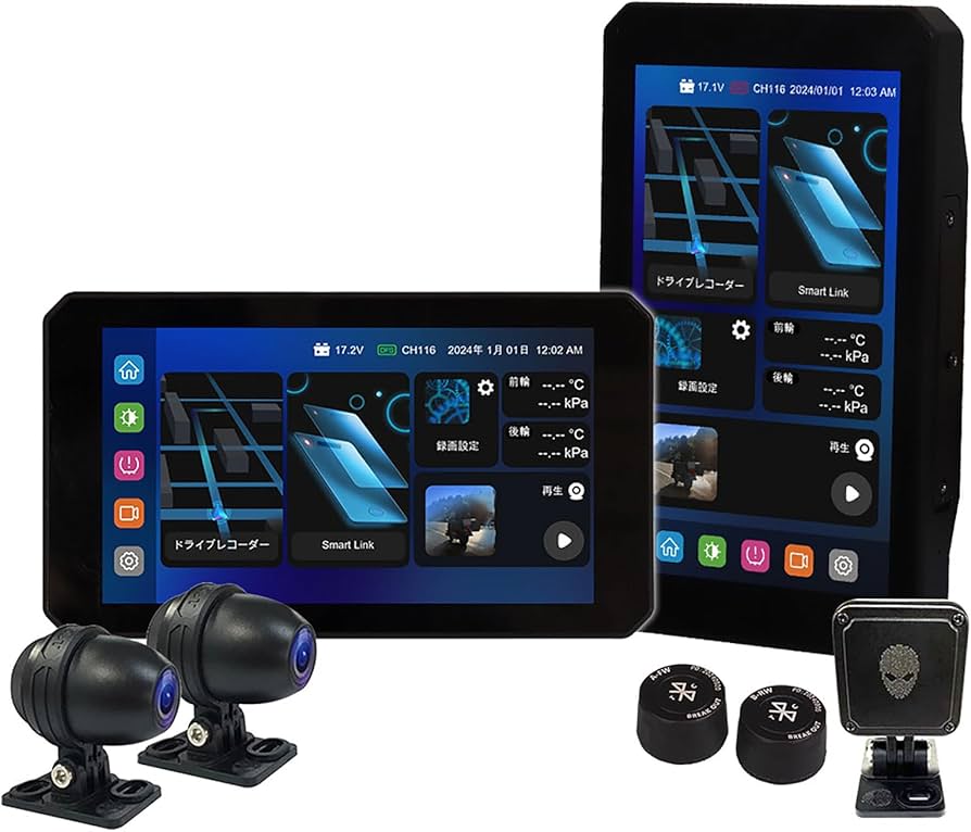 Amazon.co.jp: MAXWIN バイク用 スマートモニター ドライブレコーダー