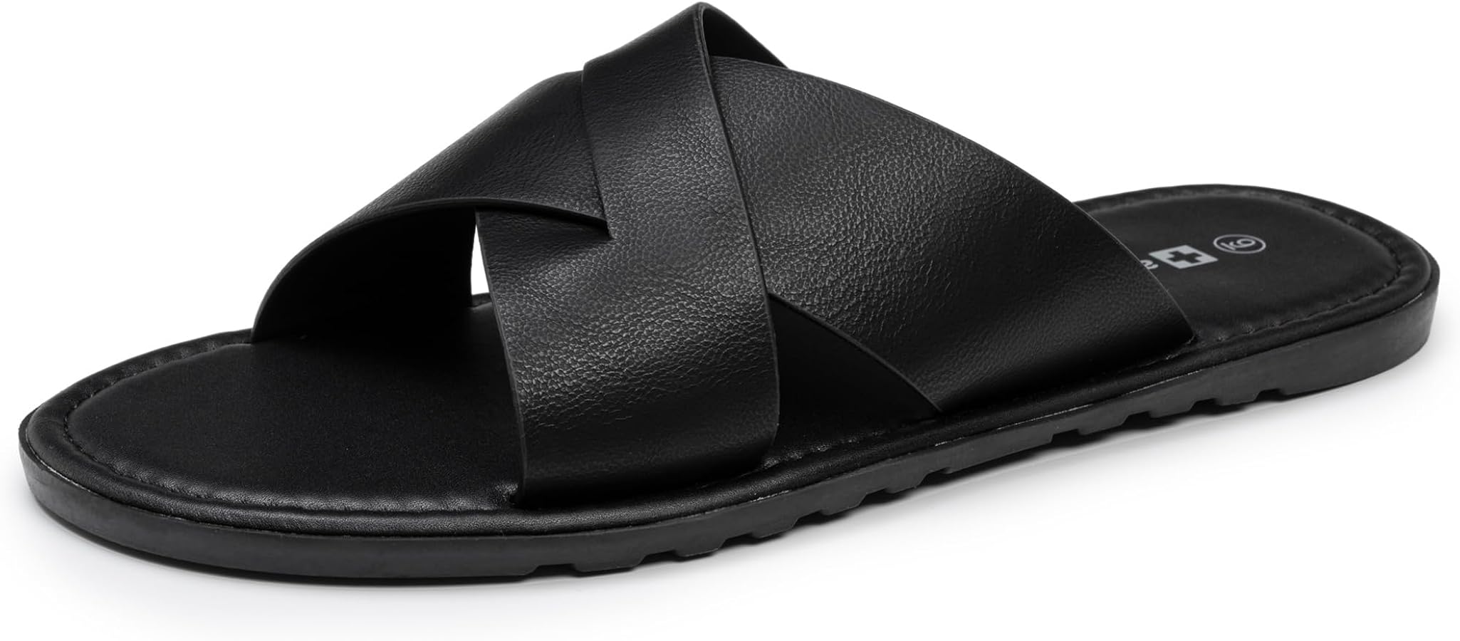 Amazon.com | Alpine Swiss Hugo Men's Vegan Leather Slide Sandals