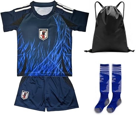 Amazon.co.jp: [MiraiHiraki] 子供用サッカーユニフォーム 4点セット