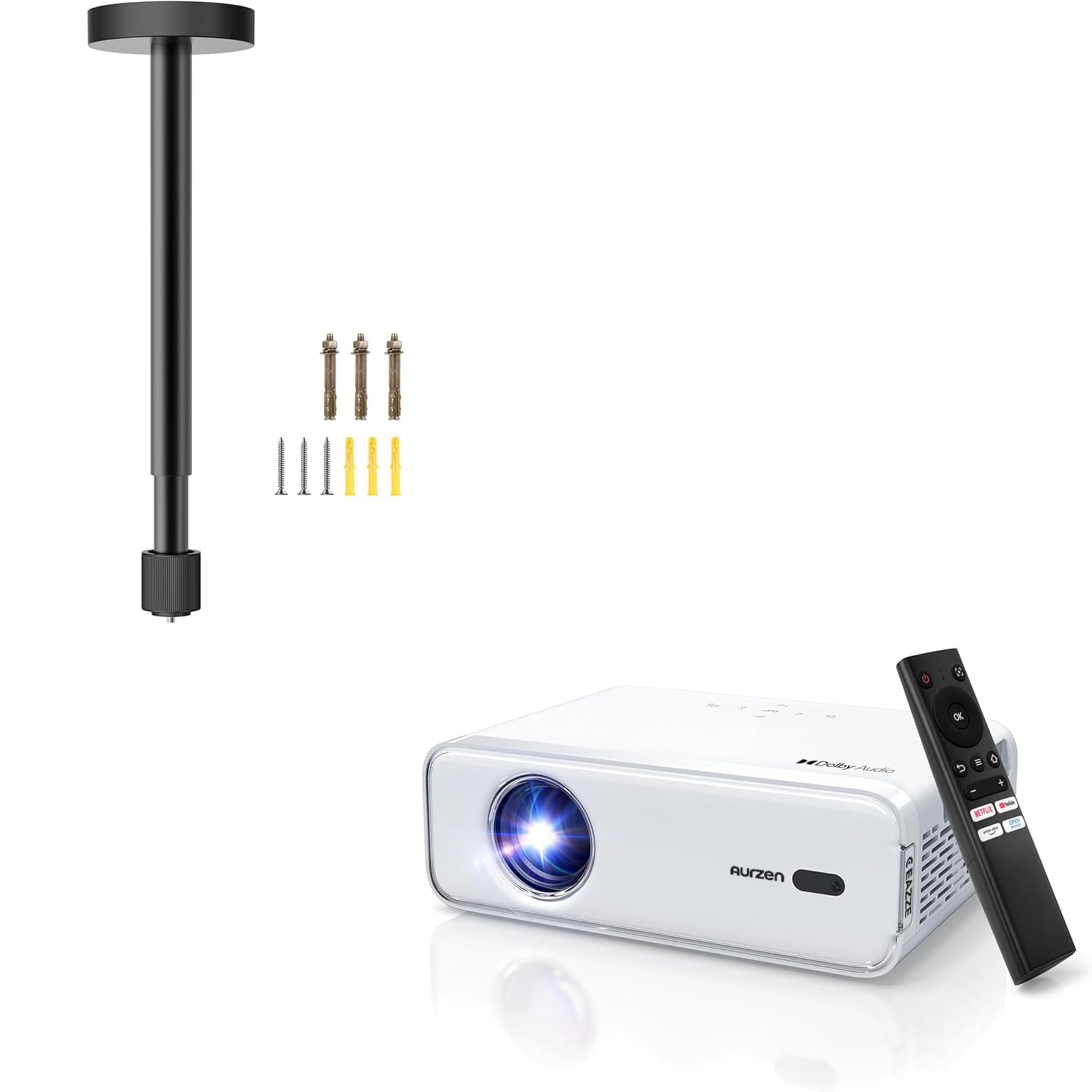 Amazon.com: Aurzen Eazze D1 Smart Projector with Mount Drop