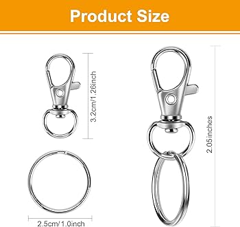 Amazon.com: 60PCS Keychain Making Kit, Including 30PCS Keychains