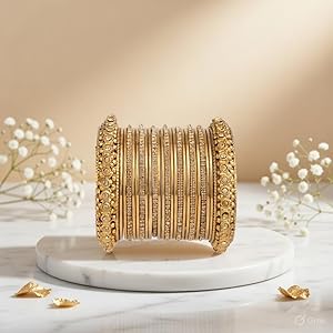 Amazon.com: Efulgenz Indian Bangles for Women Oxidized Bangles