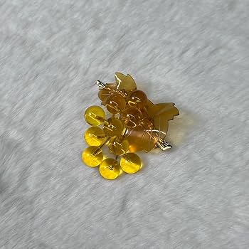 Amazon.co.jp: 本鼈甲 ブローチ 白べっ甲 白甲 ぶどう アクセサリー