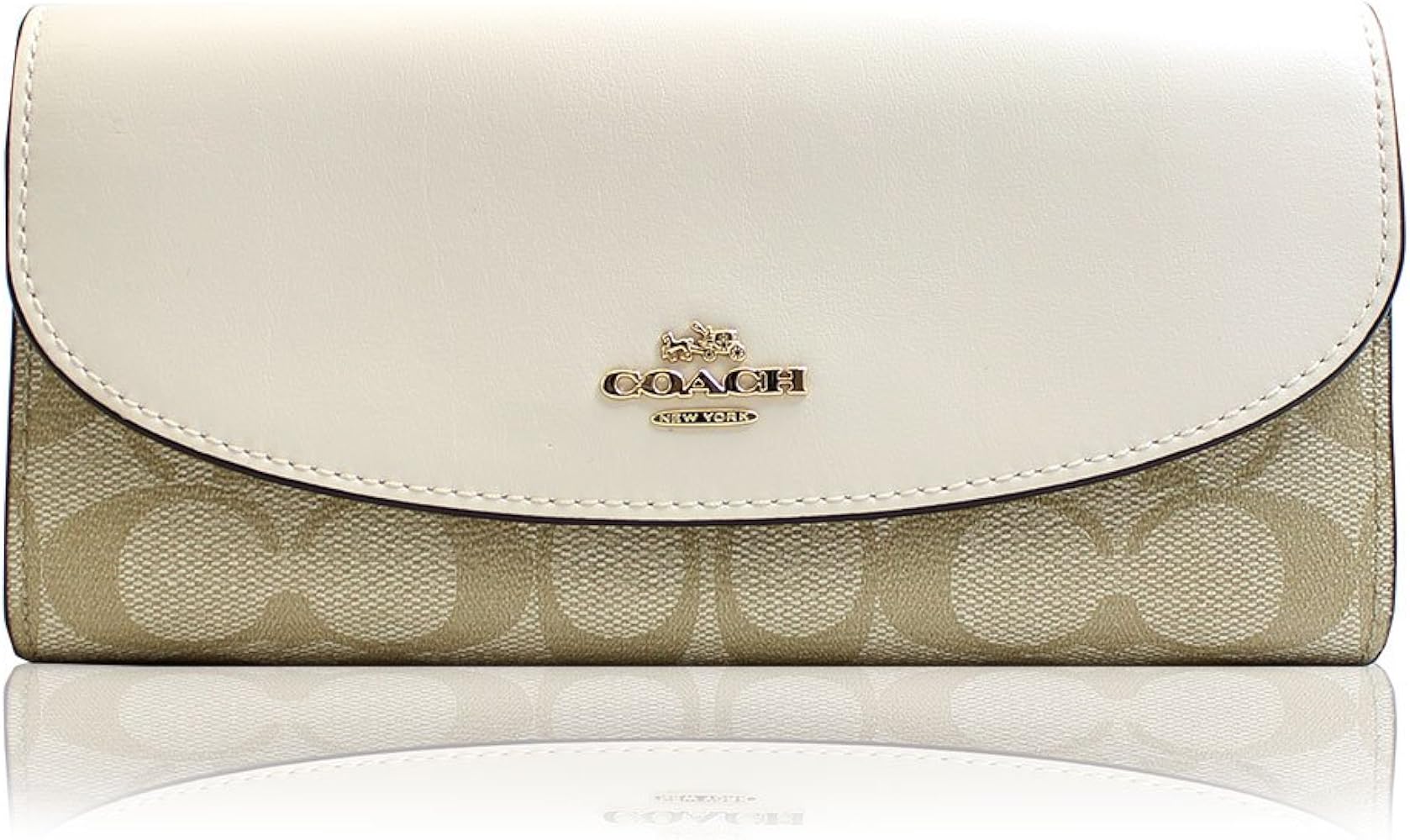 Amazon.co.jp: [コーチ] 財布 長財布 ライトカーキ チョーク