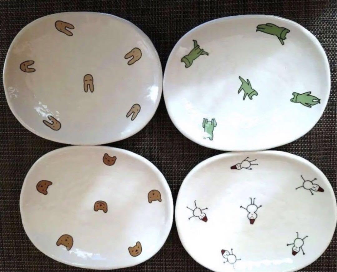 ちゃ―び―】マタノアツコらむりーずのうさぎ屋 食器セット4種類まとめ