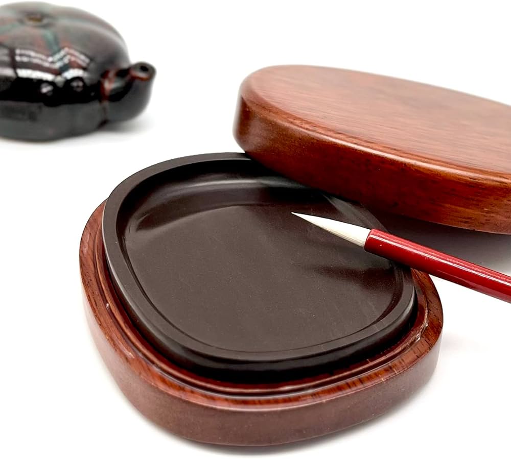 Amazon | 大玄堂 硯 端渓硯 宋坑硯 4吋 端渓硯 木箱付 自然型 実用硯