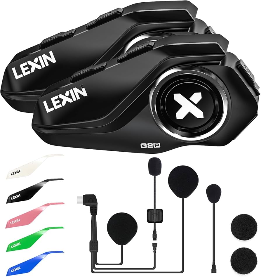 Amazon | LEXIN G2P 2台 バイク インカム Bluetooth5.1 6riders同時