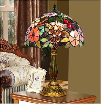 Amazon.co.jp : 欧米のレトロ調で上品な手作りガラススタンド寝室