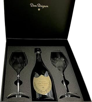 Amazon.co.jp: ドンペリニヨン (ドンペリ) 白 2013 特製グラス2脚付き