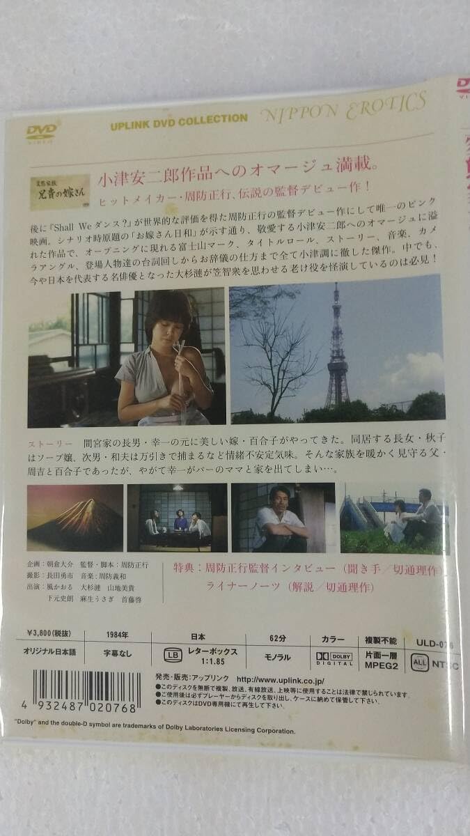 Amazon.co.jp: 《》周防正行「変態家族 兄貴の嫁さん」1984年 監督