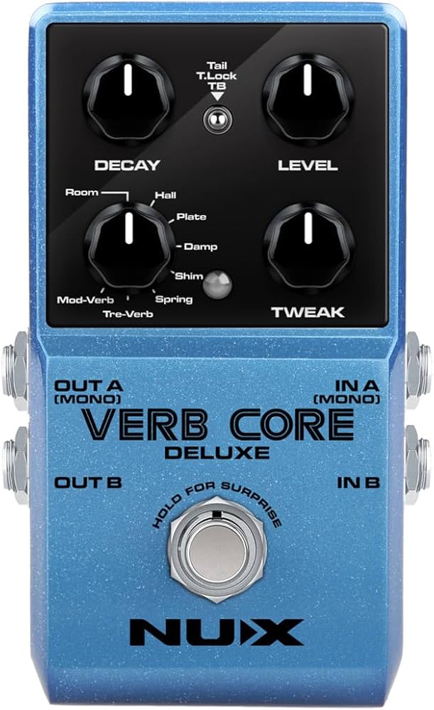Amazon.com: NUX Verb Core Deluxe Reverb Pedal, 8 Reverb Types in a
