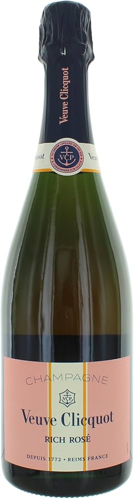 Amazon.co.jp: ヴーヴクリコ リッチ ロゼ 正規品 750ml : 食品・飲料・お酒