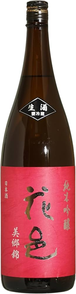 Amazon.co.jp: 花邑 純米吟醸 美郷錦 生酒 1800ml : 食品・飲料・お酒