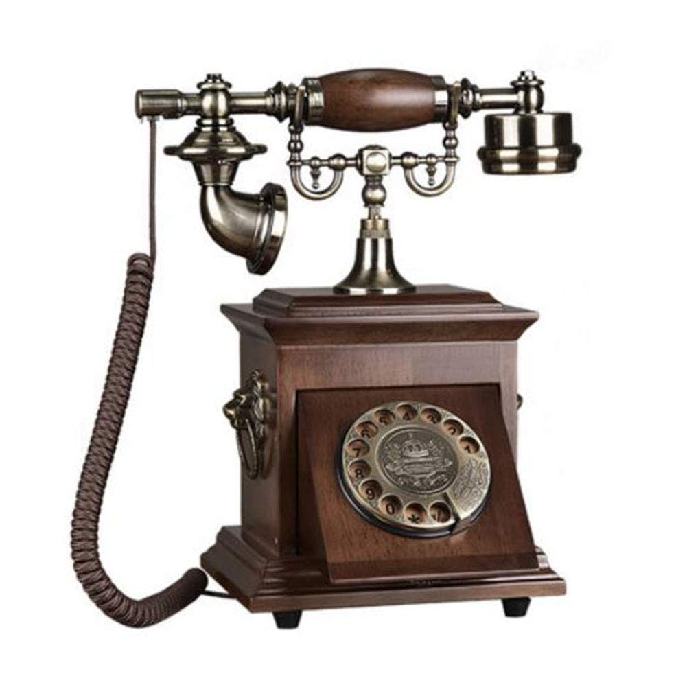 Amazon | アンティーク木製電話、アンティーク電話、有線ダイヤル電話