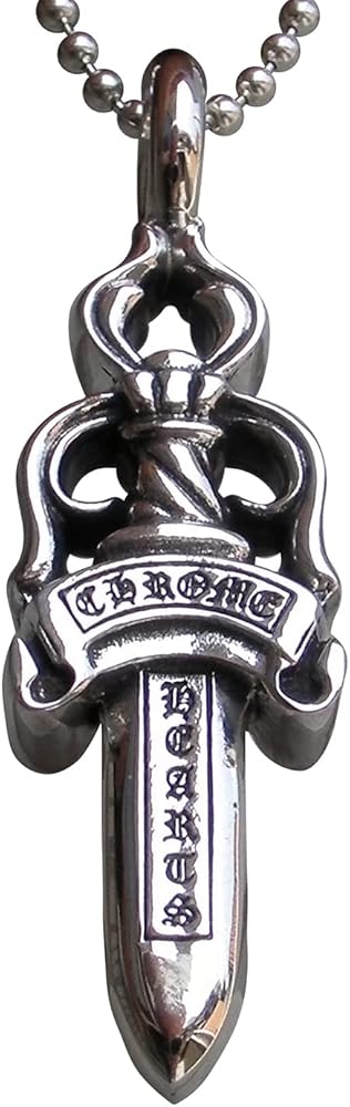 Amazon.co.jp: CHROME HEARTS DOUBLE DAGGER PENDANT CHARM CHROME