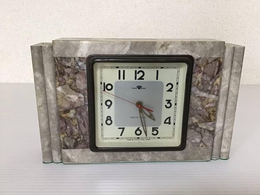 Amazon.co.jp: TOKYO TOKEI／東京時計 置時計 大理石？ レトロ 式 古