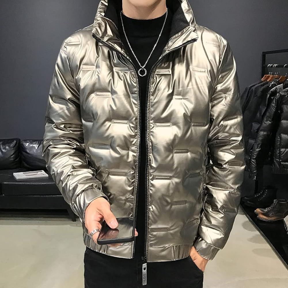 Amazon | [青欣] ダウンジャケット メンズ 暖かい エナメル ダウン