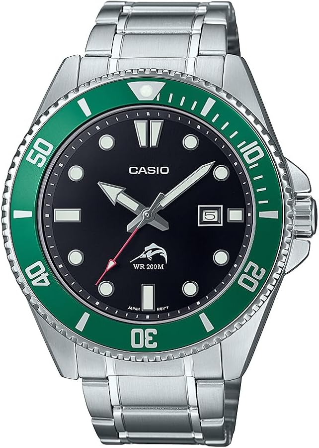 Amazon.com: Casio MDV106 Series | Unisex Analog Watch | Green