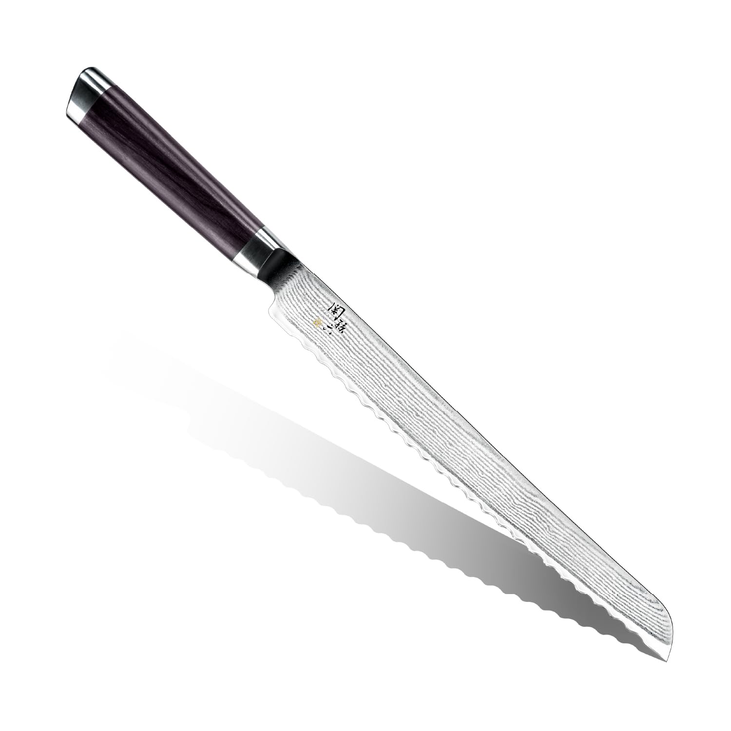 Amazon | 関孫六 ダマスカス パン切りナイフ 240mm AE-5207 | KAI