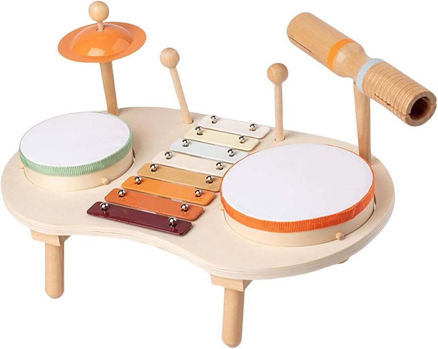 Amazon | 木製ミュージカルキット、楽器玩具,楽器・音響機器子供の木の