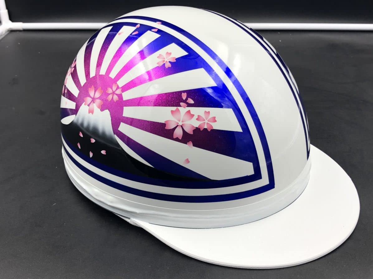 コルク半カスタム富士日章3つボタンホワイトブルーラメ桜高級クリヤ