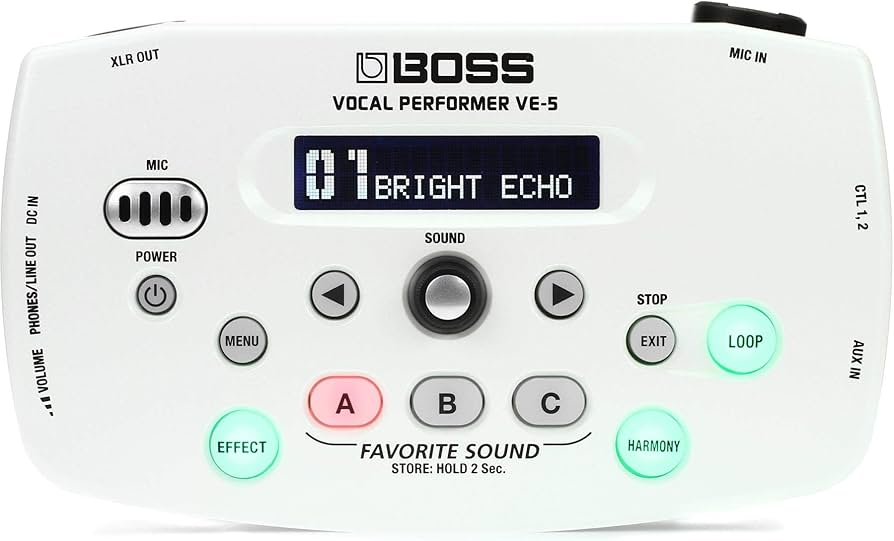 Amazon | BOSS(ボス) Vocal Performer VE-5-WH | エフェクター