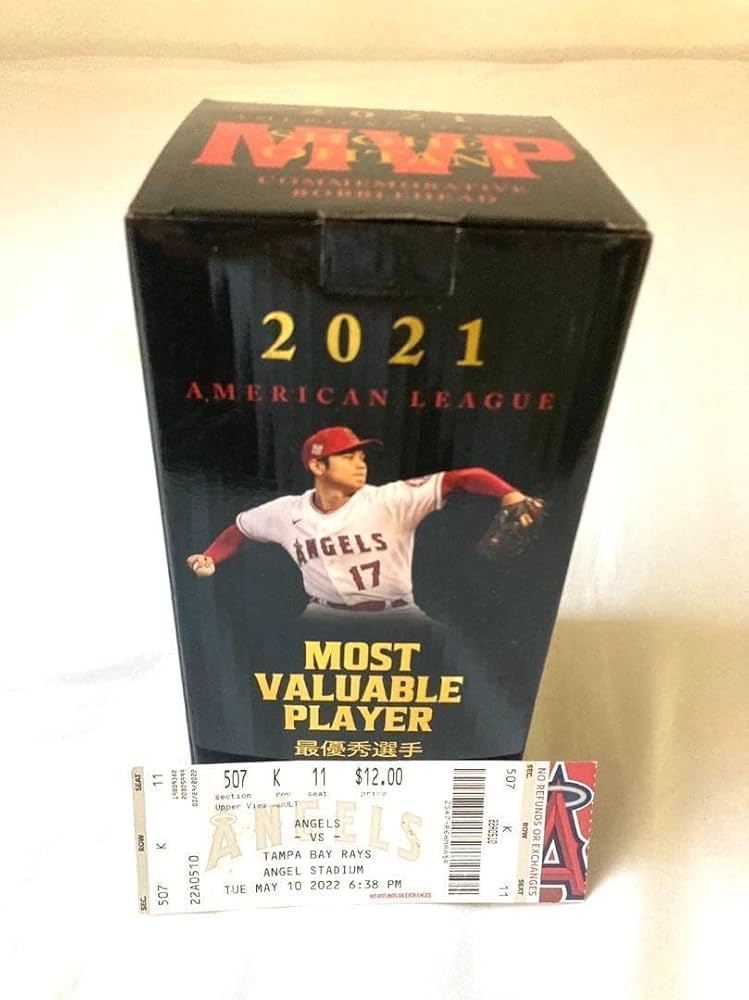 Amazon.co.jp: 当日チケット付 大谷翔平 MVP記念ボブルヘッド 球場配布