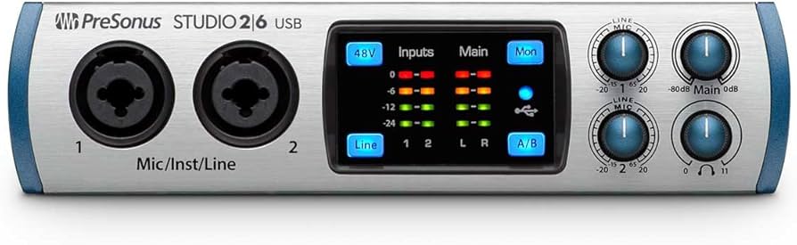 Amazon.co.jp: PreSonus オーディオインターフェイス Studio 2|6