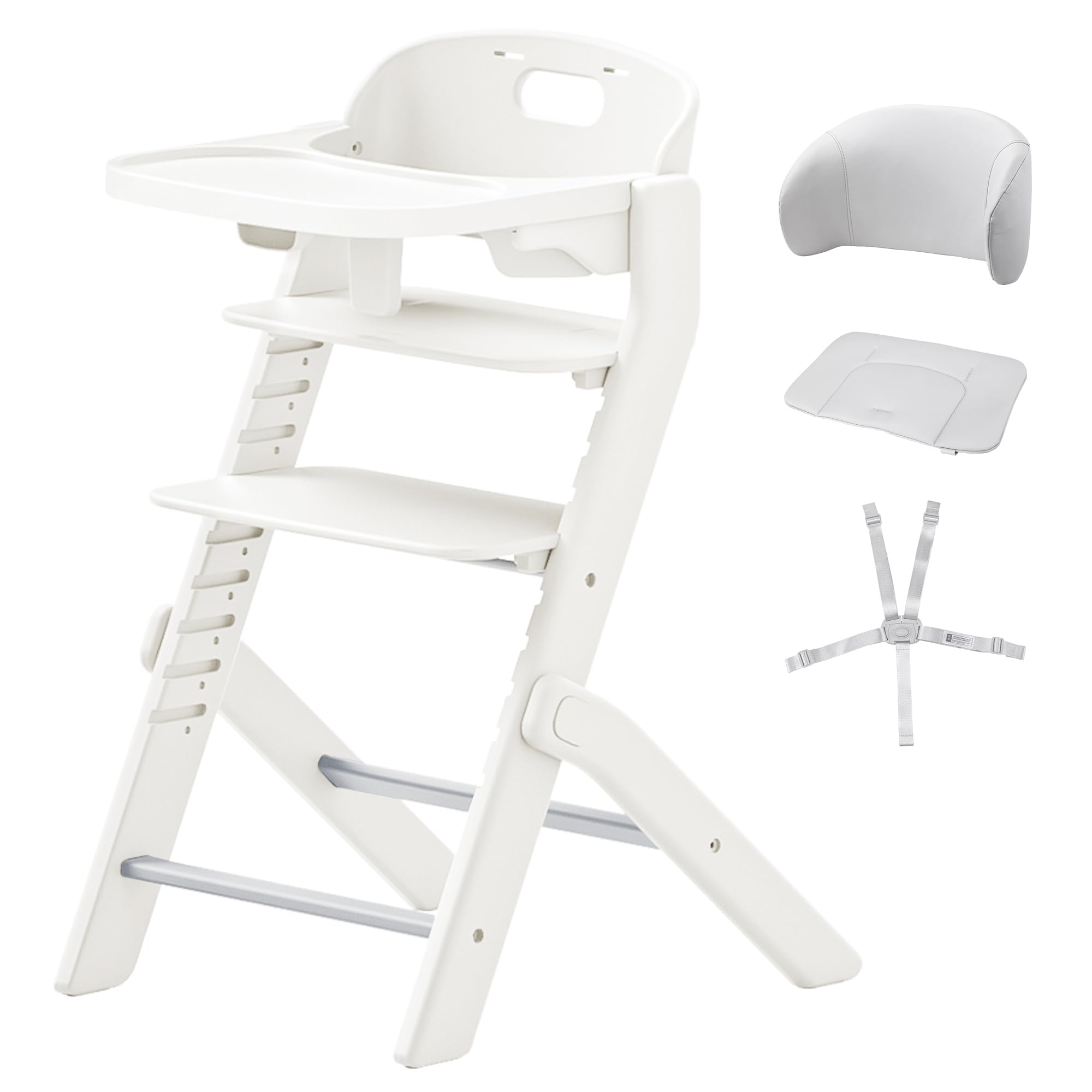 Amazon | ベビーハイチェア-MAZOT ベビーチェア 10段階高さ調節 5点式