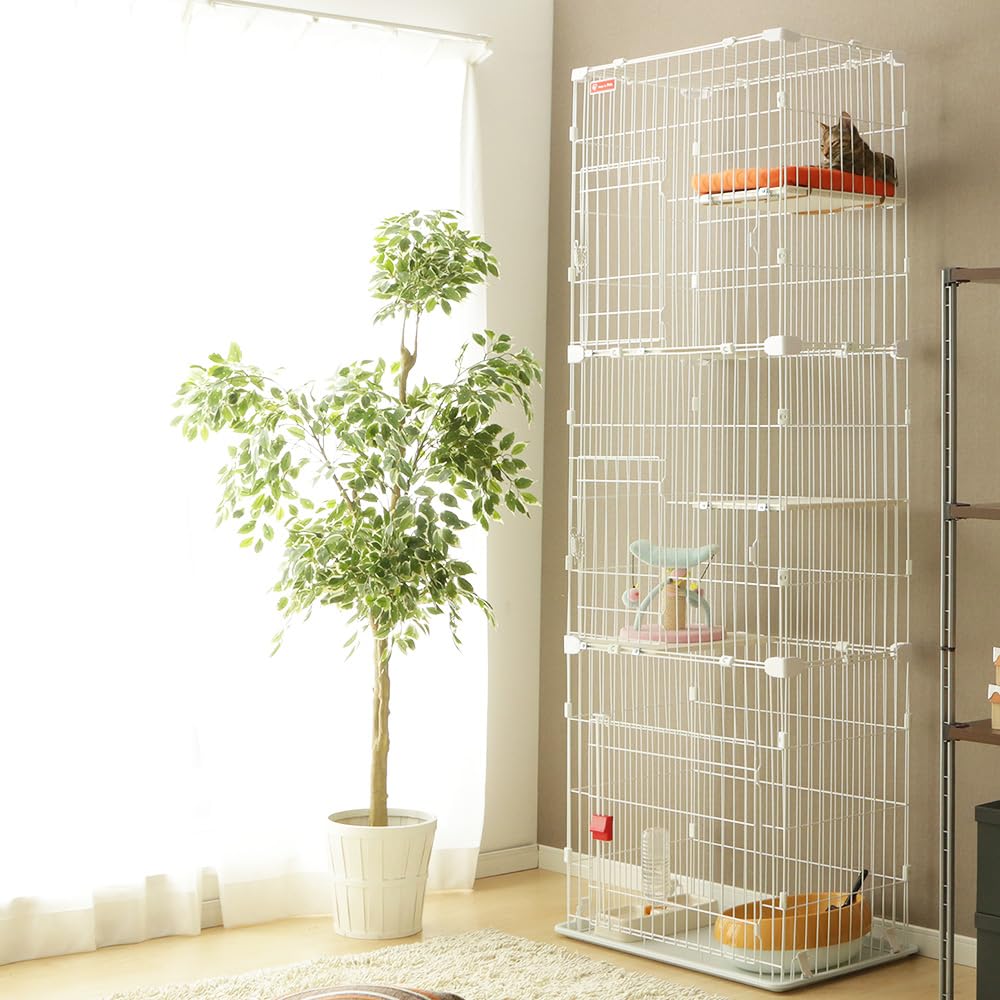 Amazon | アイリスオーヤマ(IRIS OHYAMA) 猫 ケージ 3段 スリム