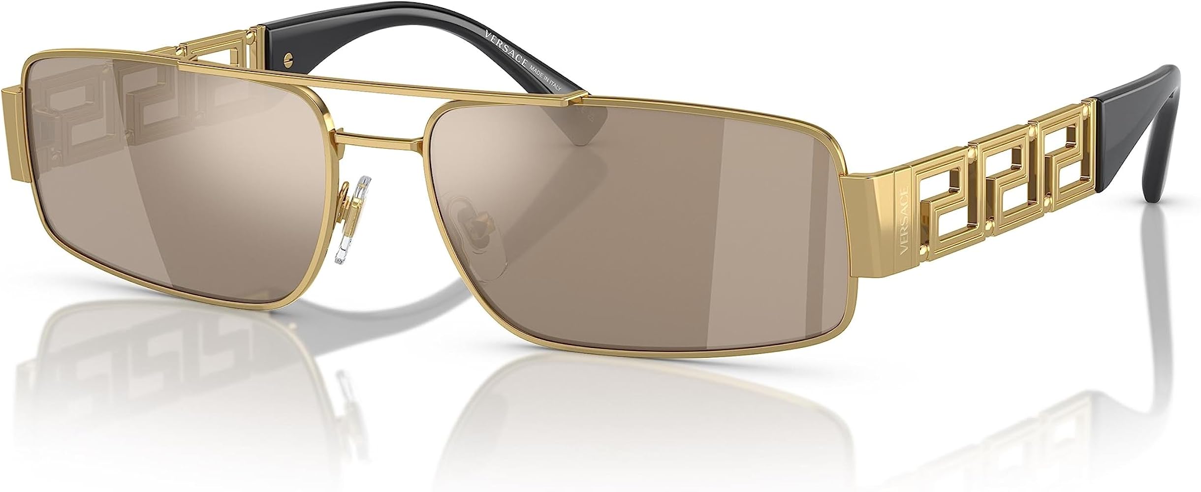 Amazon | Versace メンズ サングラス ゴールドフレーム、ライト